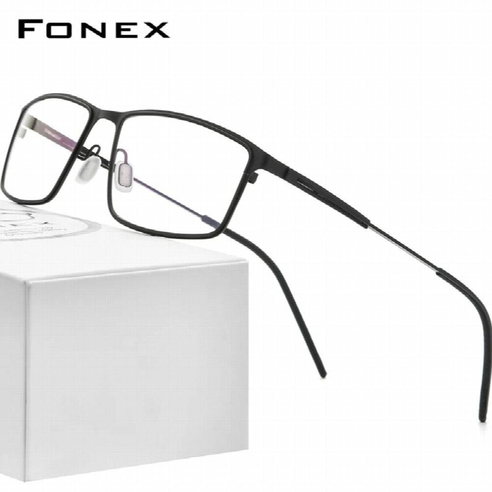 Multicoloured Alloy Glasses Frame Men Square Myopia Prescription Optical Eyeglasses Male Full Screwless Eyewear F1022