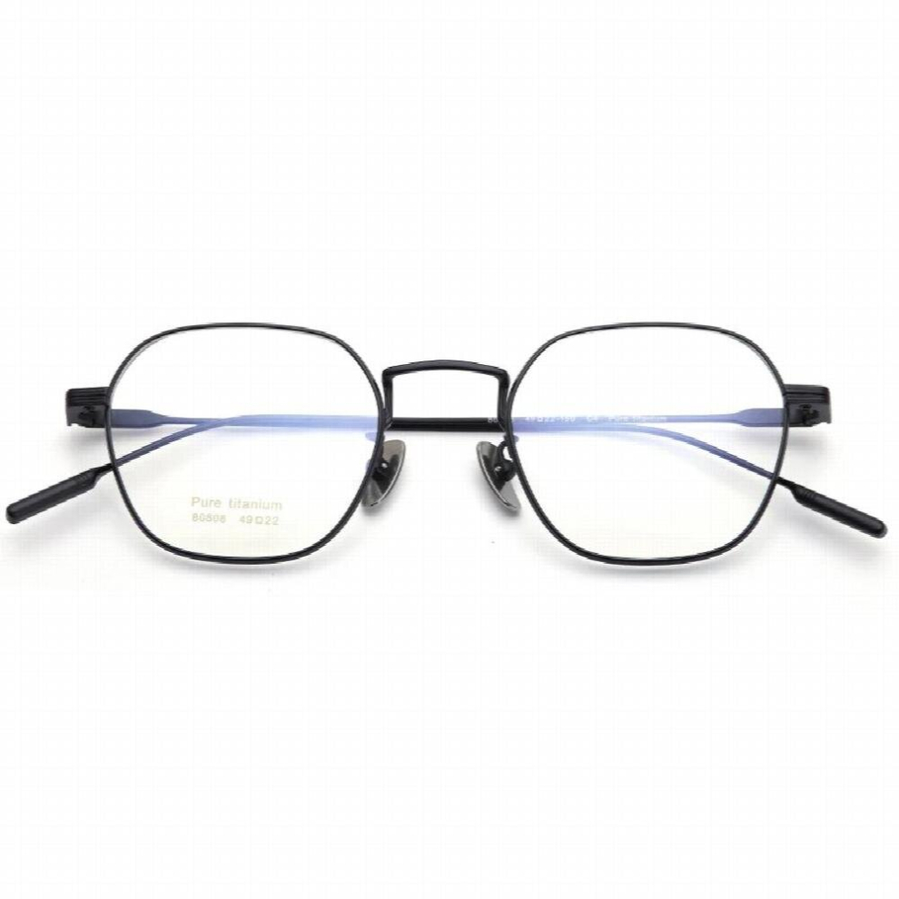 Japanese Pure Titanium Glasses Frame Men Polygon Square Prescription Eyeglasses Women Eyewear Myopia Optic Lens