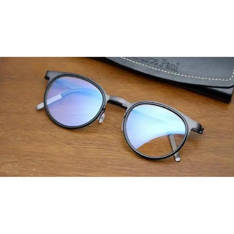 Multicoloured Titanium Glasses Frame Men Metal Vintage Round Prescription Eyewear Myopia Optical Eyeglasses Spectacle