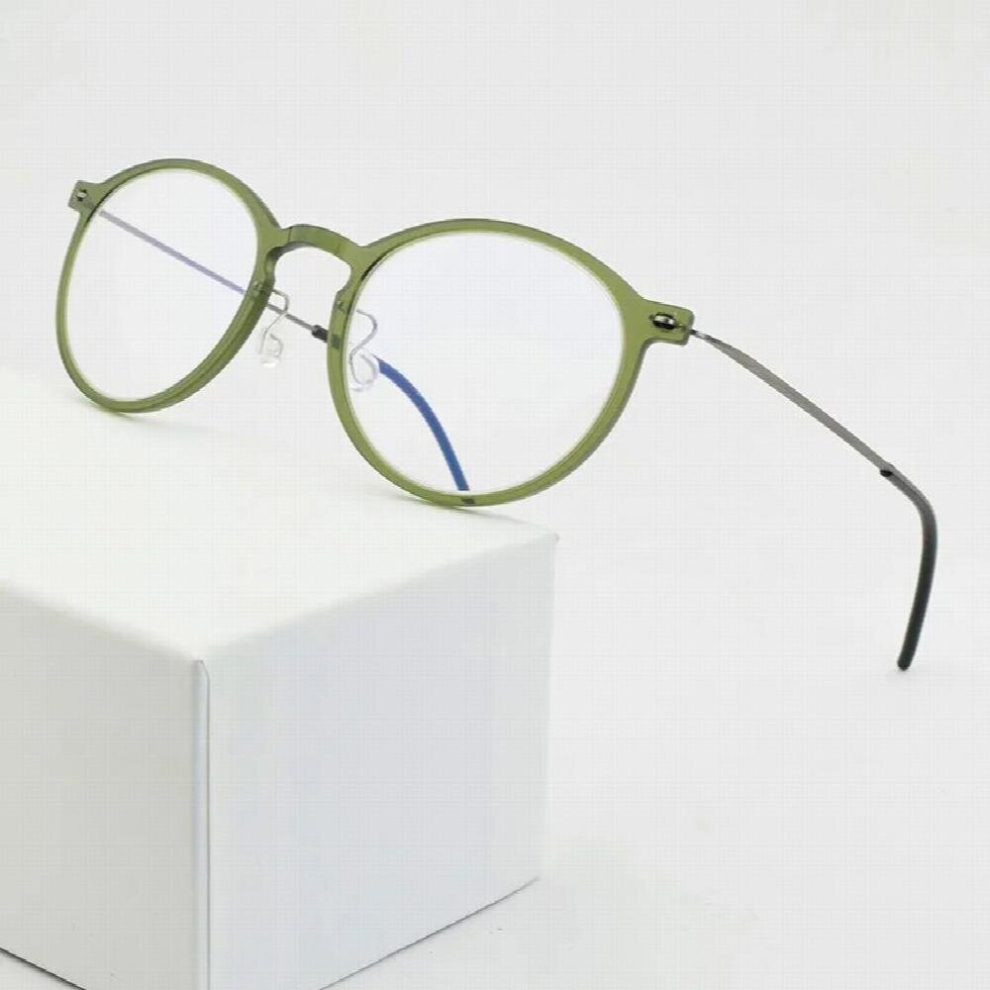 Multicoloured Optical Glasses Frame Men Ultralight Round Prescription Eyeglasses Plastic Titanium Tr90 Transparent Spectacle Frame Women