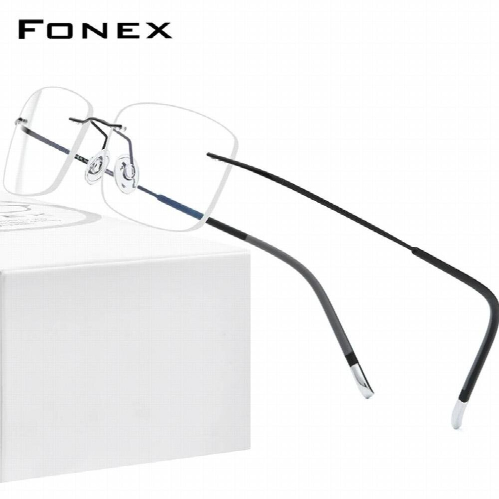 Multicoloured Rimless Titanium Glasses Men Frameless Prescription Eyeglasses Frame Women Myopia Optical Eyewear 9203