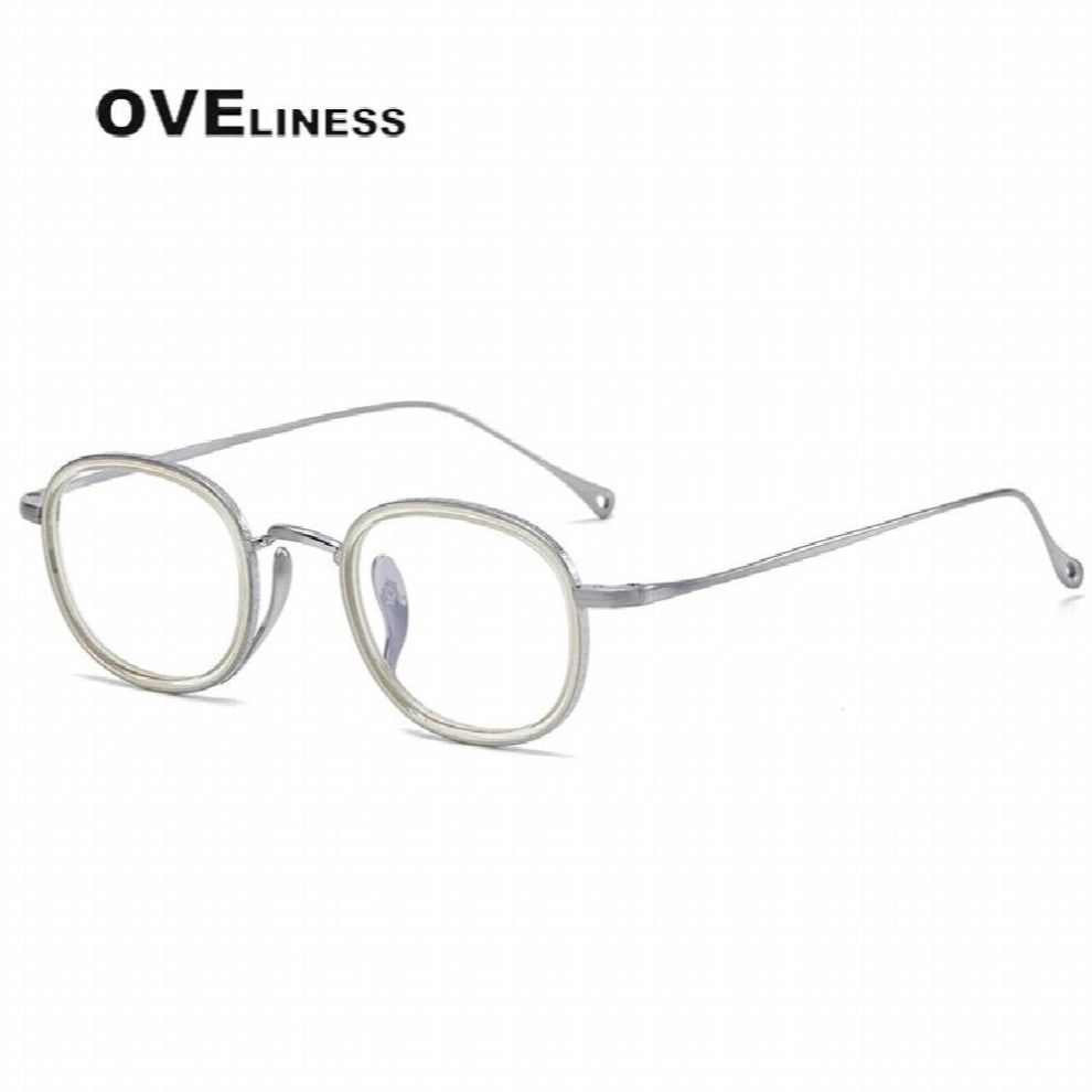 Retro Pure Titanium glasses frame men women Optical Vintage eyeglasses frames Myopia Prescription glasses eyewear