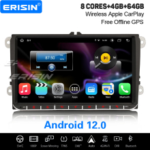 9" 8-Core 4GB+64GB Android 12 Car Stereo for VW Passat Caddy Golf 5/6 Tiguan Jetta SEAT Skoda DAB+ GPS CarPlay WiFi BT 5.0 OBD2