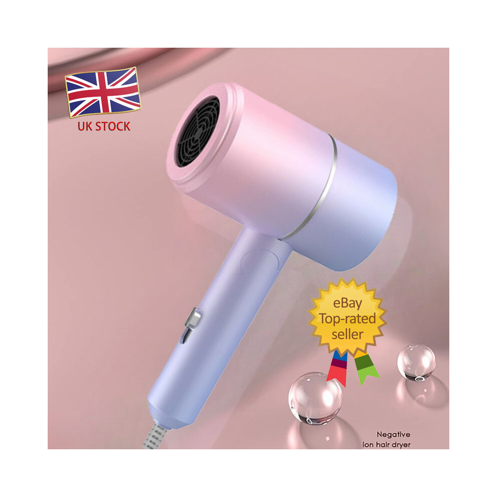 Folding Hairdryer Water Ion Quick Dry Heating And Cooling Air anti-static Style