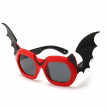 Kids Polarized Sunglasses Little Devil Retro Eyeglasses TR90 Safety Frame UV400 with Wing Glasses