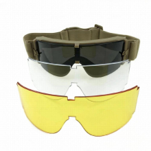 Tactical X800 Safety Goggles 3 Lenses Windproof Protective Sunglasses Military Combat Airsoft Paintball Glasses
