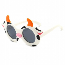 Childrens Silicone Sunglasses Cartoon Cow Baby Glasses Boys and Girls Eyewear for Kids