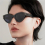 tortoiseshell sunglasses female Triangular cat eyes two glasses sunshade mirror 7