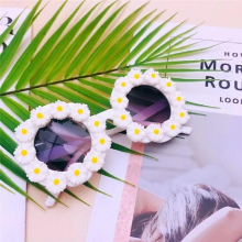 Children Cartoon Flower Heart Sunglasses Kids Round Glasses Baby Colors Sunglasses