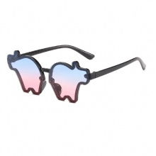 Summer Personality Childrens Sunglasses Boys Girls Cartoon Cows Shape Frame Sun Glasses