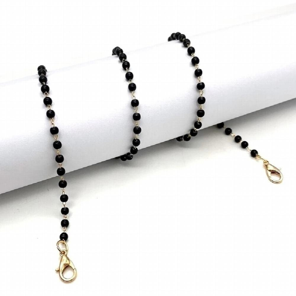 Women Sunglasses Cords Casual Beaded Eyeglasses Chain Jewelry Face Mask Lanyard Necklace Gift Adjustable Traceless