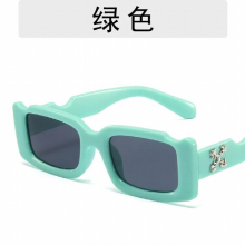 Small Square Snowflake Boys and Girls Sunglasses Frame Retro Decorative Sunshade Beach Glasses UV400