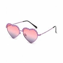 Childrens Sunglasses Love Flower Heart Gradient Candy Sunglasses with Box Cartoon Anti-UV Sunglasses