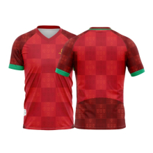 (S) World Cup Portugal Home Rugby Jersey Mens Short Sleeve polo Sweatshirt