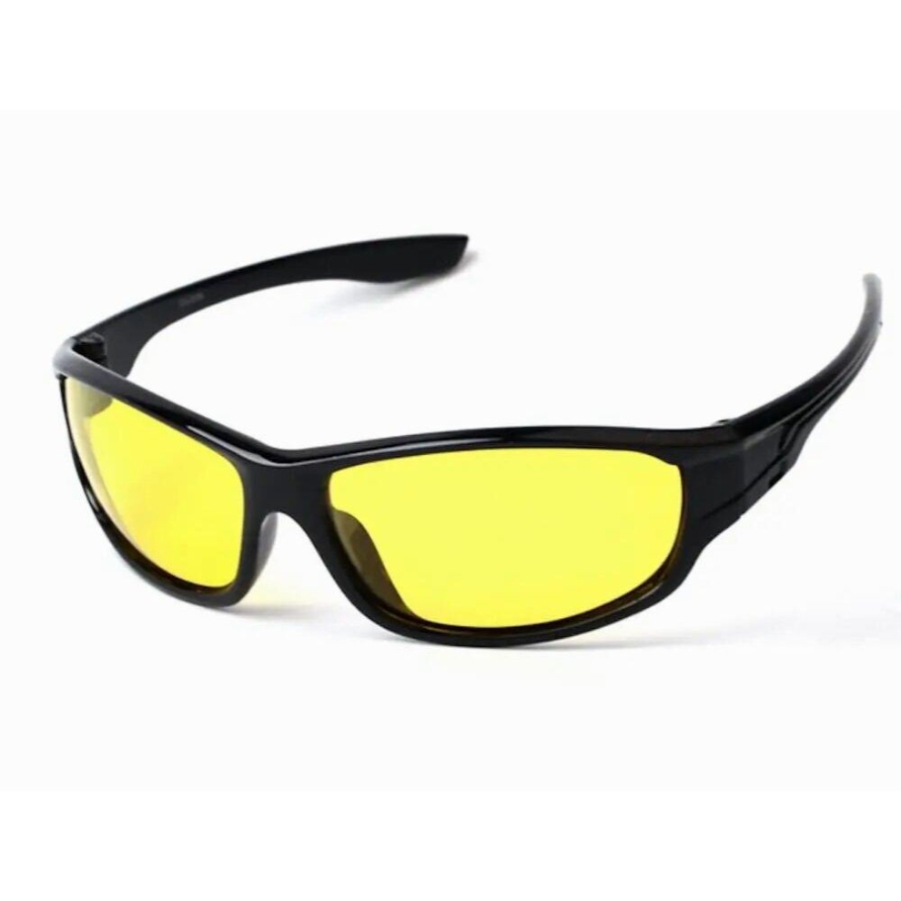Hot Polaroid Sunglasses Men Plastic Frame Retro Sun Glasses Night Vision Driving Eyewear Yellow Lenses Fishing