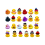 24Pcs Rubber Ducks 2023 Advent Calendar Toys Gift 2