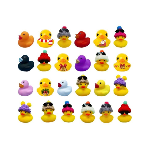 24Pcs Rubber Ducks 2023 Advent Calendar Toys Gift 1