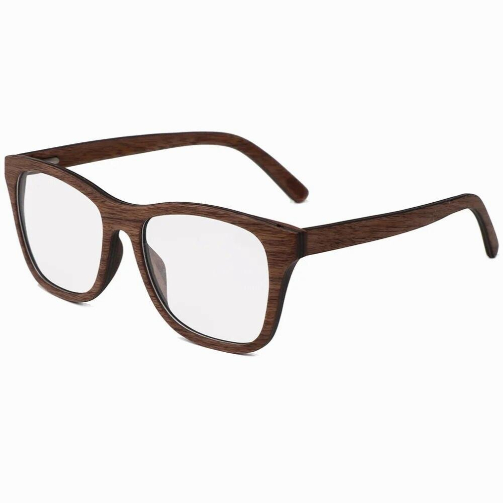 Walnut Wood Prescription Eyeglasses Frames For Men Women Wooden Optical Glasses Spectacles Eyewear-image-OPC-PCR6T5K-NEW