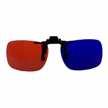 1pcs Green Red Filter Glasses Clip-on Red Eyeweare Clip On Amblyopia Training Tool For Visual Function Test D04