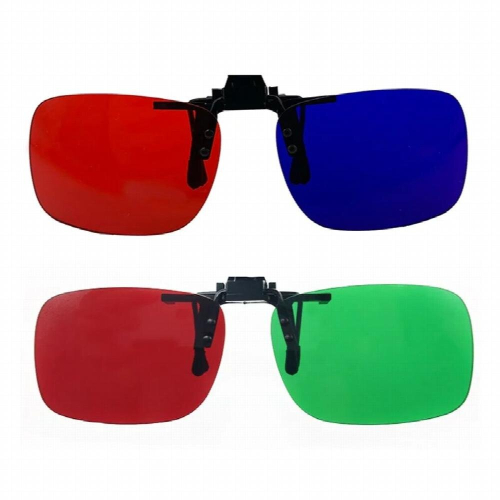 1pcs Green Red Filter Glasses Clip-on Red Eyeweare Clip On Amblyopia Training Tool For Visual Function Test D04 1