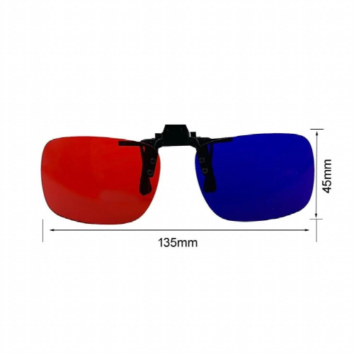 1pcs Green Red Filter Glasses Clip-on Red Eyeweare Clip On Amblyopia Training Tool For Visual Function Test D04 2