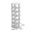 Living And Home 6-Tier Off-White Plastic Shoe Rack 6