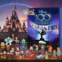 (DSN-MH-5) Christmas Disney Advent Calendar Box 100th Anniversary Surprise Gift Box Anime Figure Mickey Minnie Kawaii Figure Action Model