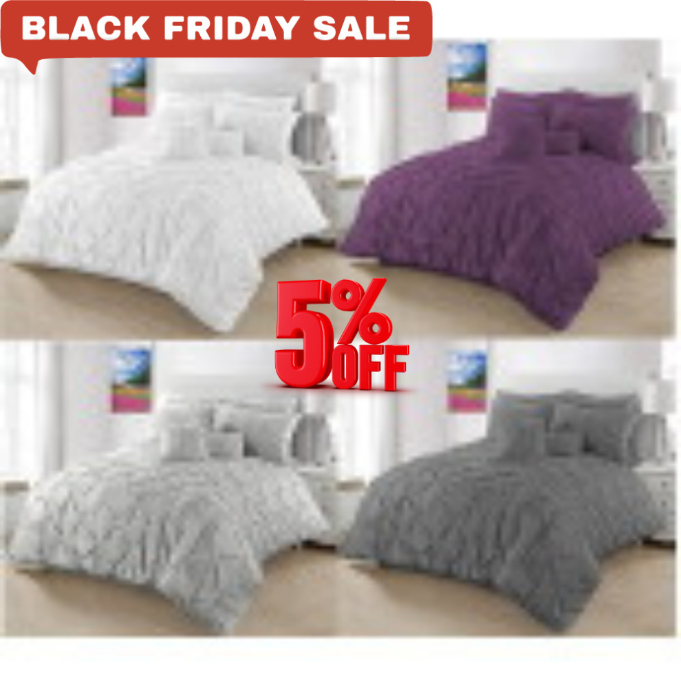 Pintuck Duvet Cover Set wiht Pillowcases Quilt Covers