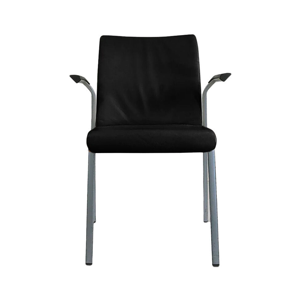 Steelcase: Stacking Chair in Black Fabric - Refurbished-image-OPC-PCR75JS-NEW