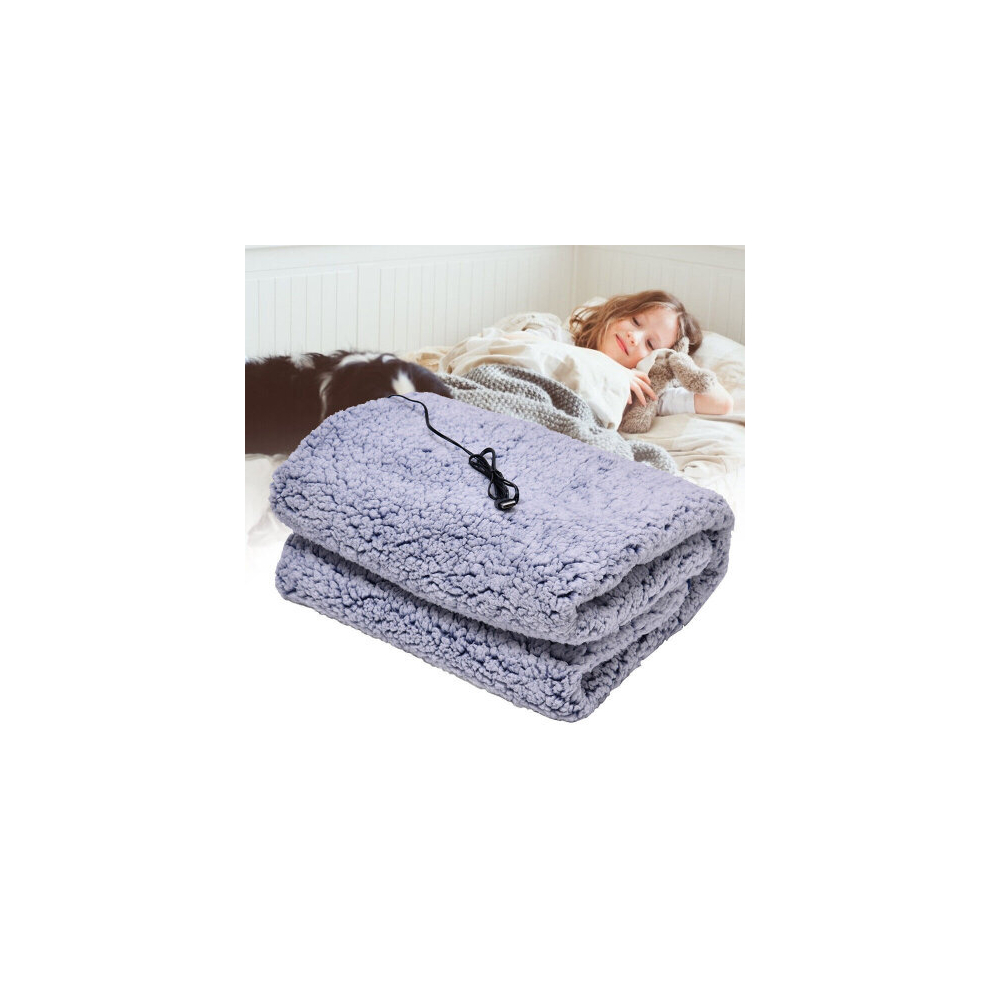 Heated Throw Electric Over Blanket Digital Control Washable Fleece