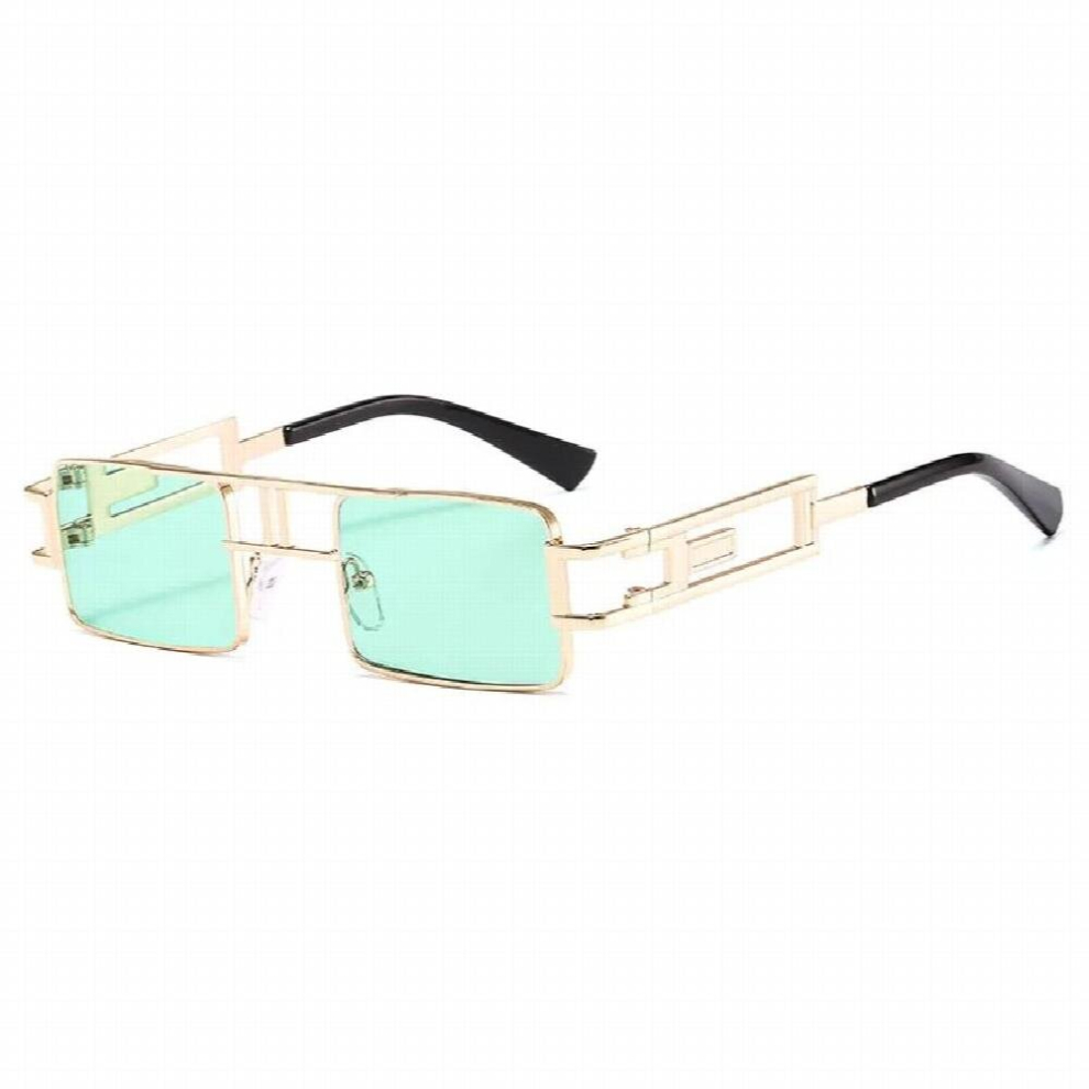 Retro Square Unique Hollow Out Metal Frame Men Sunglasses Double Bridges Candy Colors Clear Lens Eyewear Women Sun Glasses-image-OPC-PCR757S-NEW