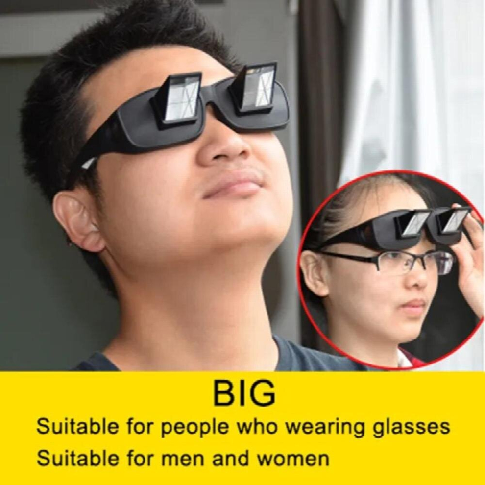 Psacss Lazy Man Glasses Men Women Children Comfortable Reading Glass Lenses Lying Down View Funny Refractive Glasses