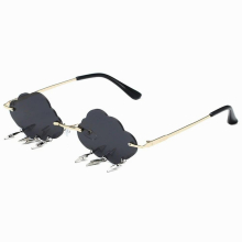 Party Personality Cloud Sunglasses Irregular Funny Eyeglasses Children Adult Rimless Glasses Prom Party Sunglasses