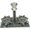 Elegant Silver Crushed Diamond Lotus Tealight Holder 1