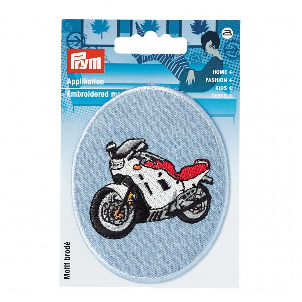 Prym Patch Motif Motorbike - Each