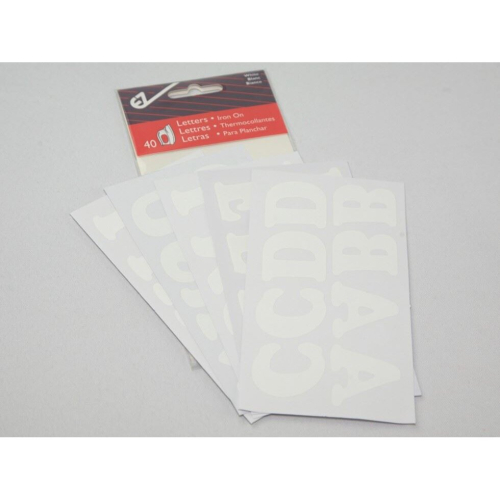 Vinyl Alphabet Letters  White - per pack of 40