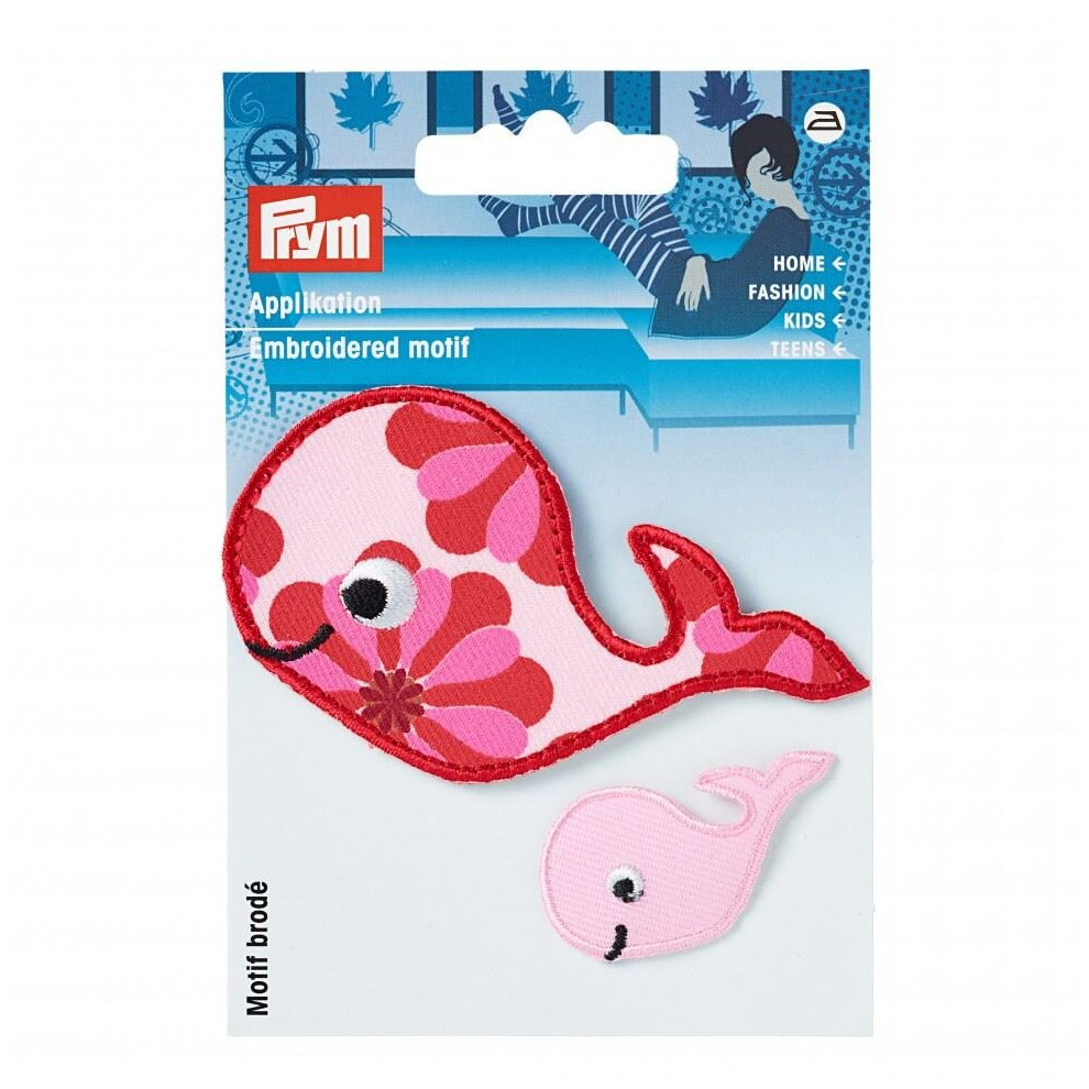 Prym Patch Motif Whale - per pack of 2