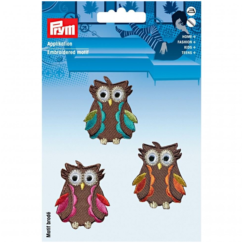 Prym Patch Motif Owl - per pack of 3
