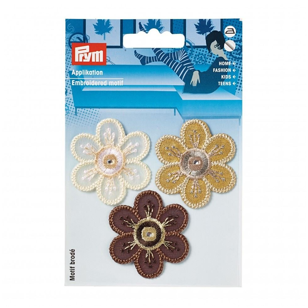 Prym Patch Motif Flowers - Each