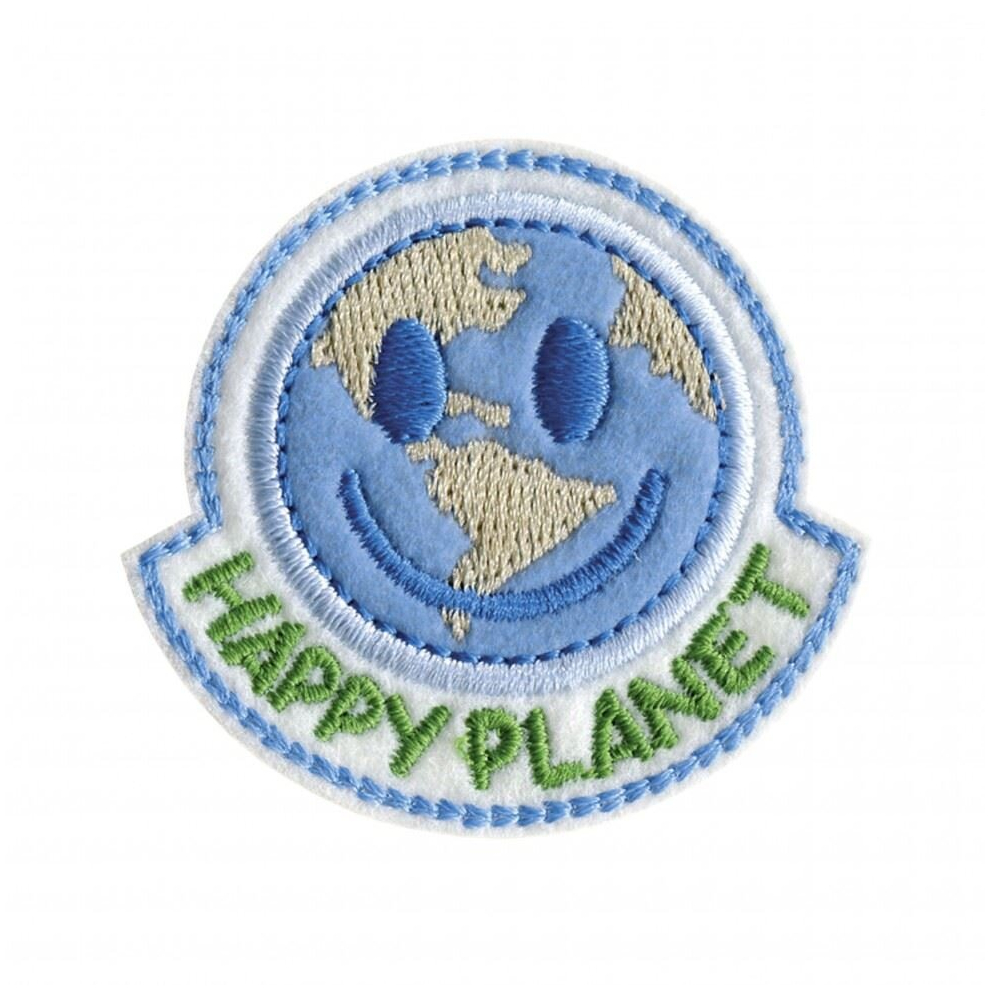 Prym Recycled Plastic Patch Motif Happy Planet - Each