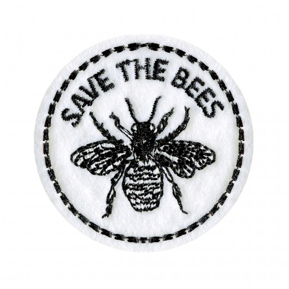 Prym Recycled Plastic Patch Motif Save The Bees - Each