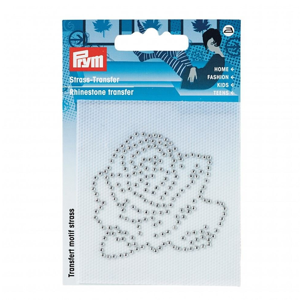 Prym Patch Motif Rhinestone Rose - each