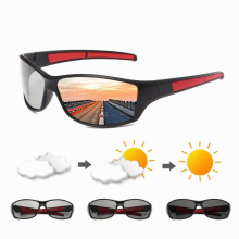 Classic Photochromic Sunglasses Polarized Men Driving Square Change Matte Sun Glasses Women Transition Shades UV400