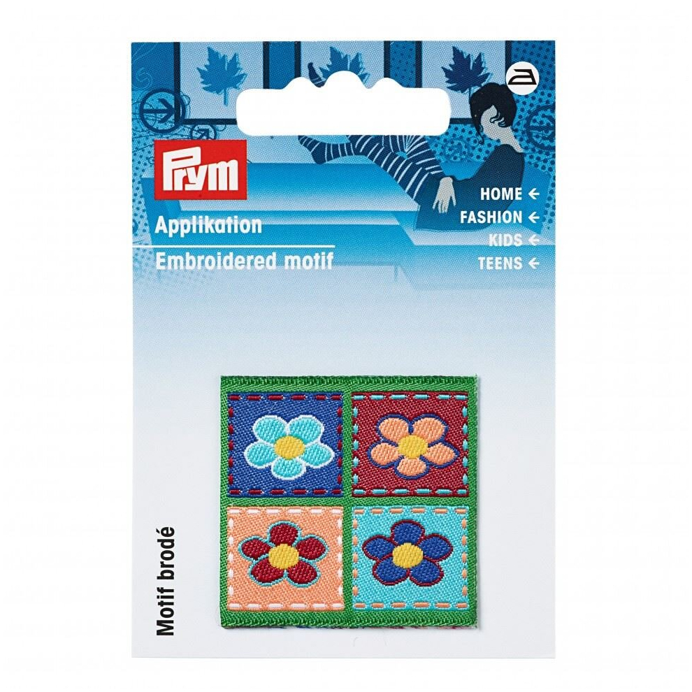 Prym Patch Motif Four Flowers - each