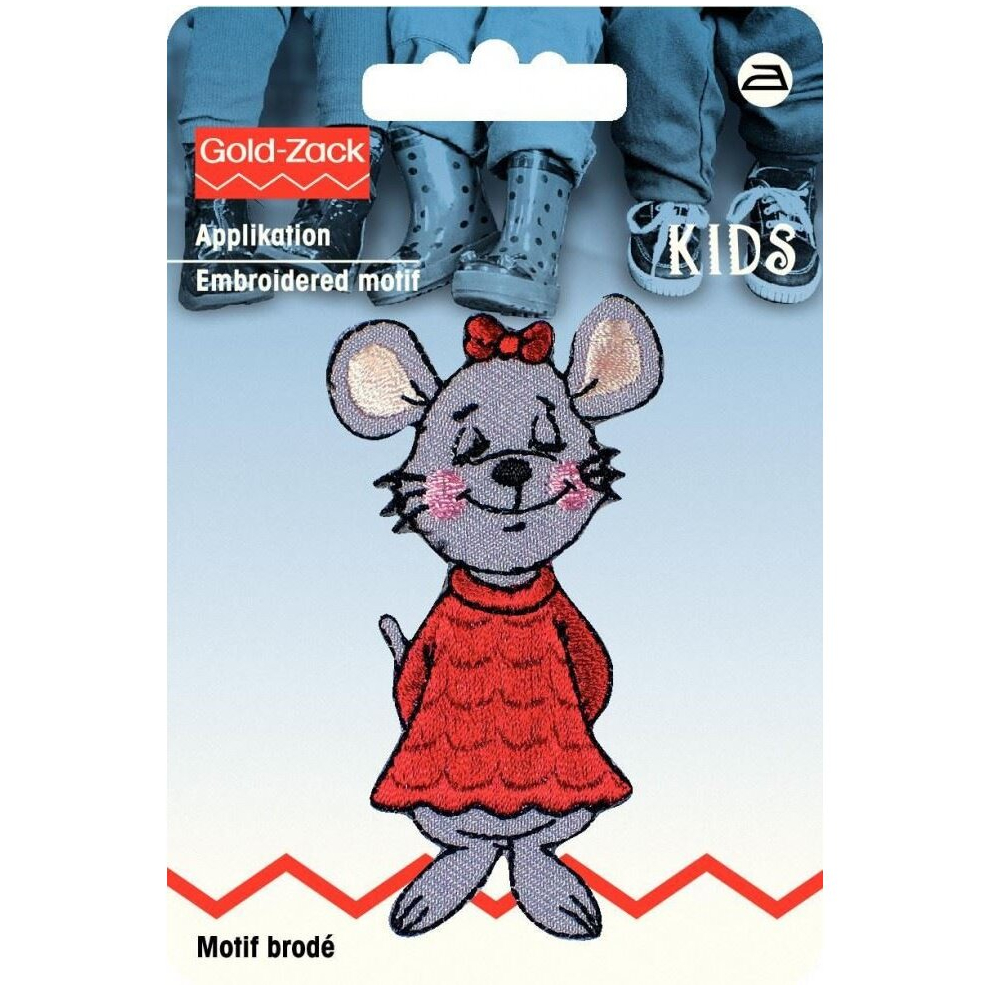 Prym Patch Motif Mouse - Each Red