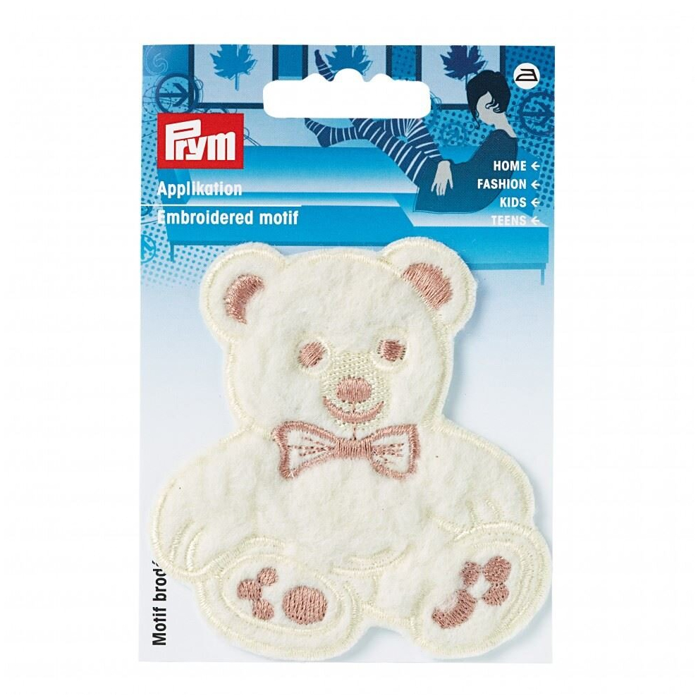 Prym Fleece Teddy Patch Motif - Each Beige