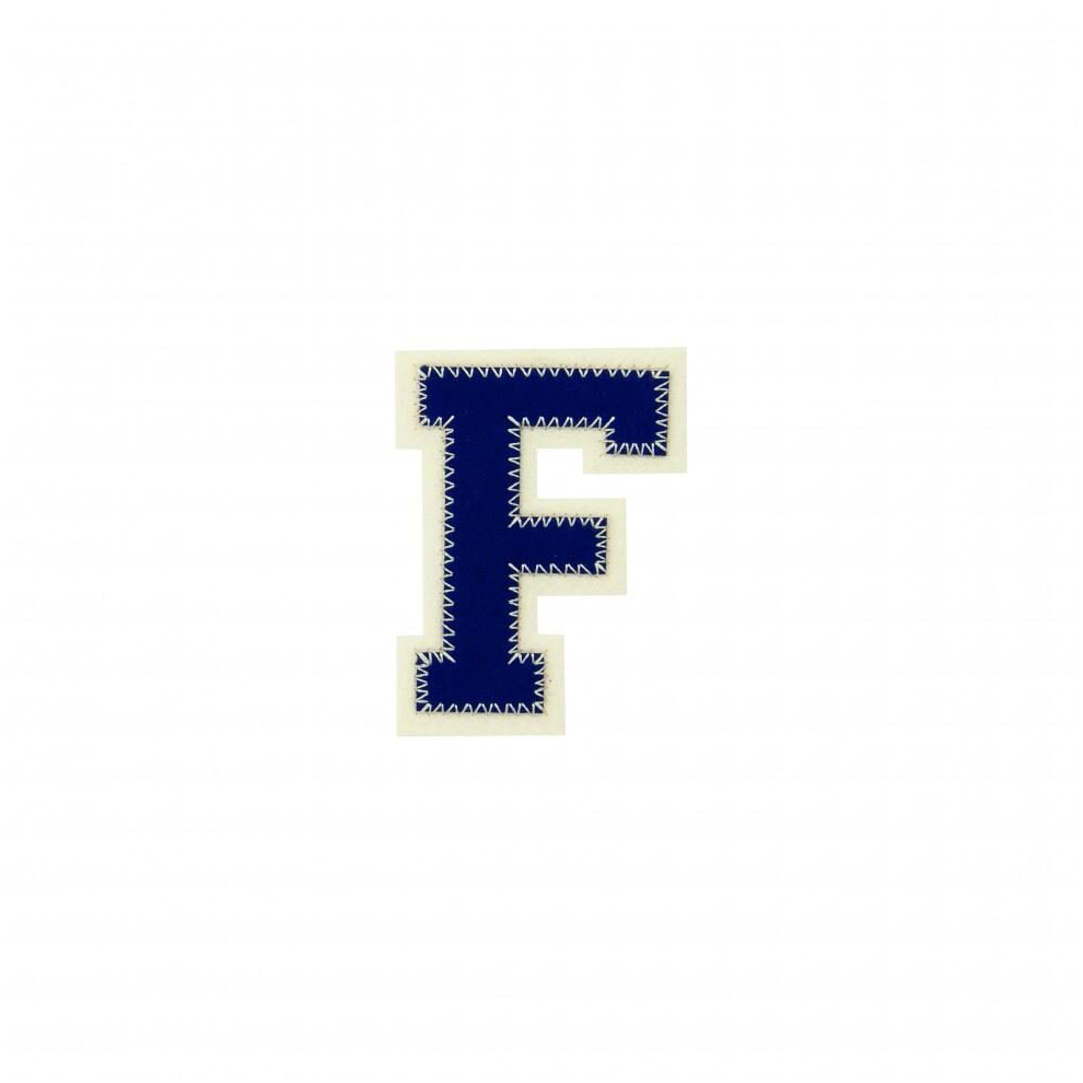 Prym Patch Motif Alphabet Letter Letter F - Each Blue