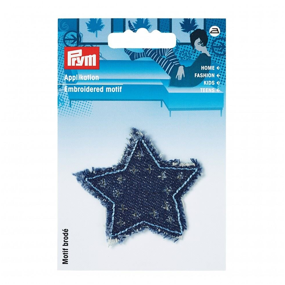 Prym Patch Motif Jeans Star - Each