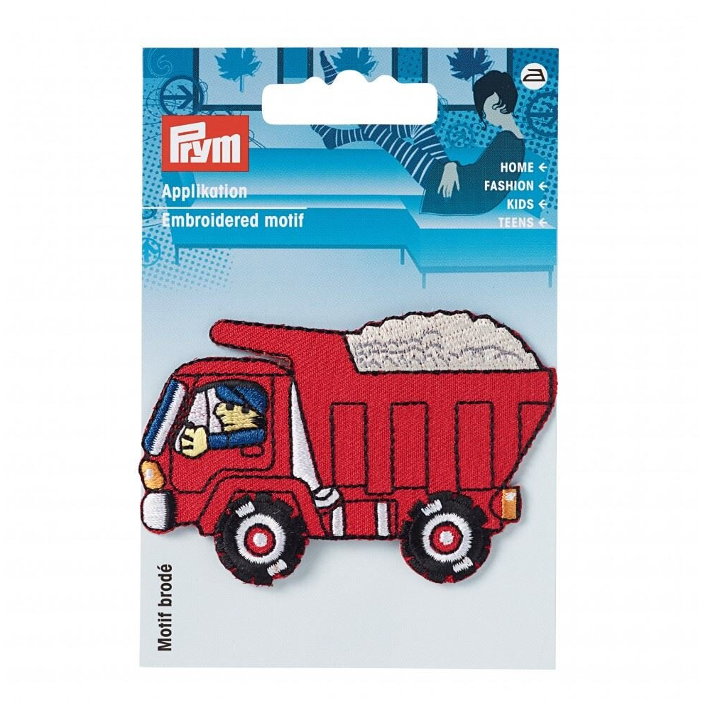 Prym Patch Motif Lorry - Each Red