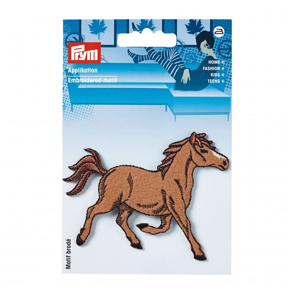 Prym Patch Motif Trotting Horse - Each Brown